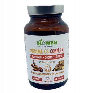 Biowen Kurkuma C3 Complex kurkumina, piperyna, imbir