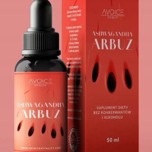 Ashwagandha - smak arbuz - w kroplach, 50 dni bez stresu