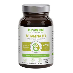 Biowen Witamina D3 w kapsułkach – 120 Kaps.
