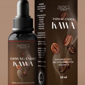 Ashwagandha -smak kawa - w kroplach 50 dni 50 ml