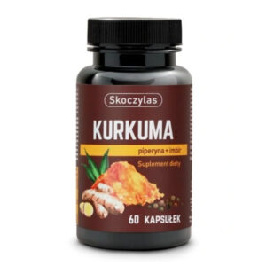 Kurkuma, piperyna, imbir, resweratrol i kwercetyna Skoczylas 60 kapsułek